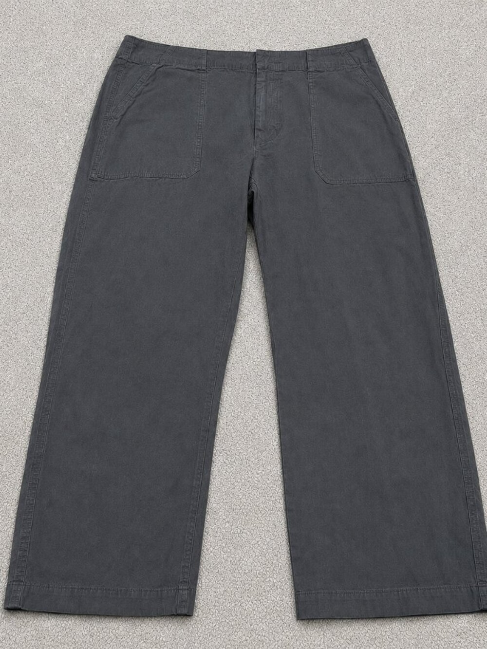 Rag & Bone Utility Cargo Ankle Pants Womens 12 Gray Straight Leg Cotton 36x26
